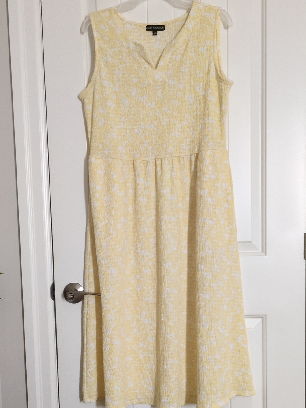 Chico's Travel Sleeveless Maxi Dress in Soft Yellow